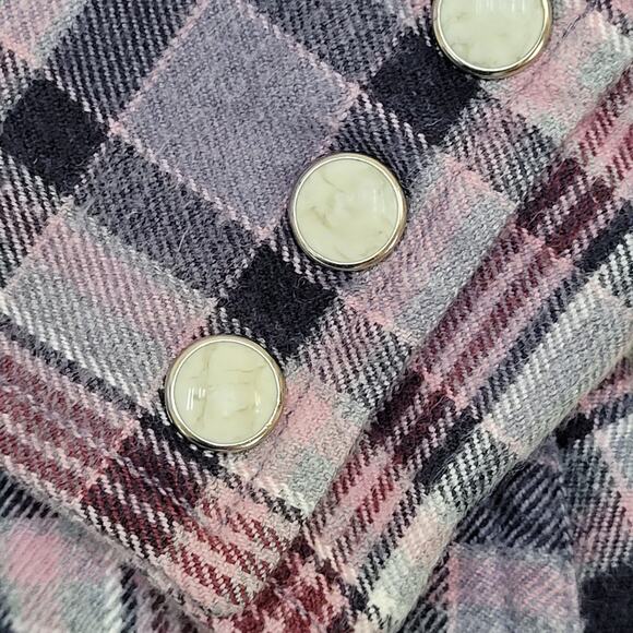 CARHARTT Western Plaid Button Shirt Womens Large 21x25 Yoke - Picture 12 of 13